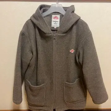 단톤 울 라이트 파일 울 모사 집업 후드 자켓 M