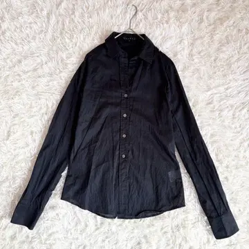 [ theory ] 띠어리 긴팔 블라우스 셔츠 실크 100% 비침 S