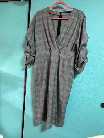ZARA WOMAN 체크 무늬 원피스 L 사이즈