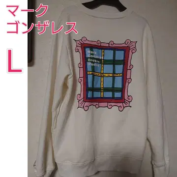 L 마크곤잘레스 남성용 트레이닝 맨투맨 화이트