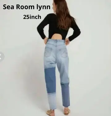 Sea Room lynn 패널 하이웨스트 슬림 데님 그라데이션
