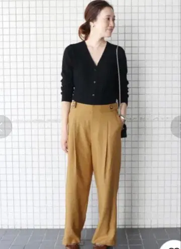 울리쉬 플란넬 사이드 버튼 팬츠