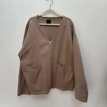 스픽 앤 스팬 노카라 자켓 베이지