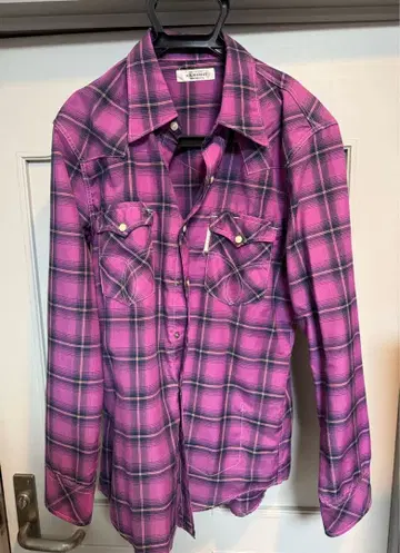 할리우드 런치 마켓 체크 긴팔 셔츠 M