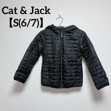 Cat & Jack [ S(6/7) ] 블랙 다운 자켓 후드 부착