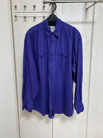 GOOUCH(구치)/린넨 긴팔 셔츠/퍼플/S 사이즈