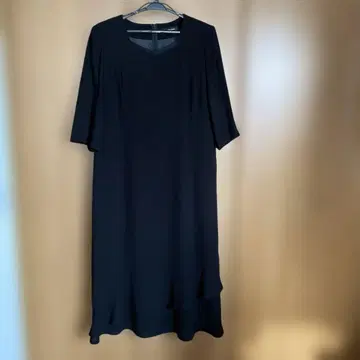 FAIRMARKS 블랙 포멀 원피스 7부 소매 17호