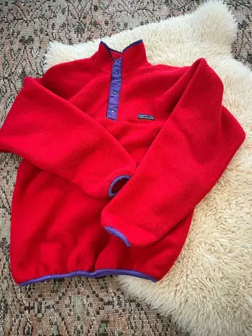 patagonia 플리스 자켓 빨간색
