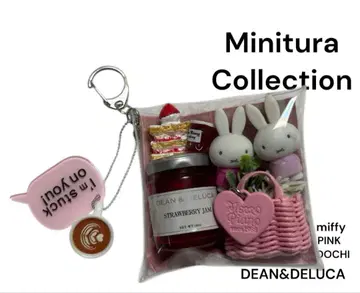 가챠 파우치 miffy DEAN&DELUCA 핑크 파우치