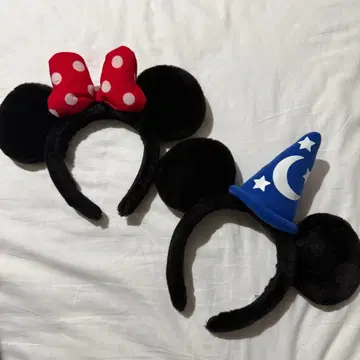 미니 마우스 & 미키마우스 머리띠 세트