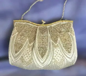 lumy 루미 하시모토 비즈 자수 파티 백 기모노 가방 거의 미사용