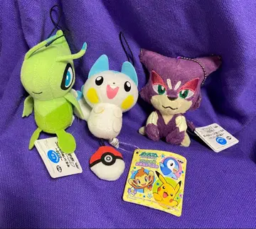 포켓몬 봉제 인형 마스코트 [세레비] [파치리스] [초롱아귀] 세트