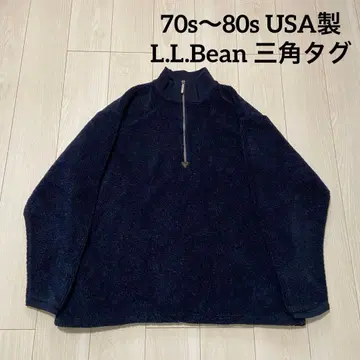70s~80s L.L.Bean 삼각형 택 하프 지퍼 보아 플리스 자켓