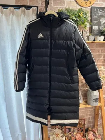 adidas CLIMASTORM 후드 부착 다운 코트