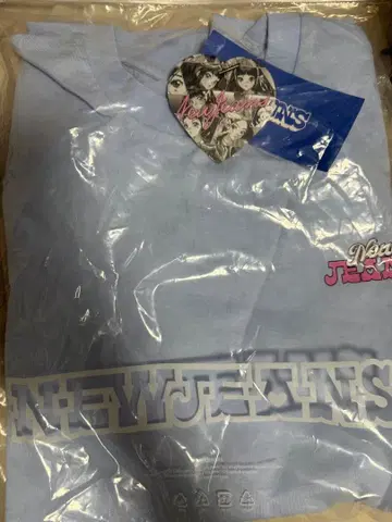 newjeans t셔츠 NJ Get Up 스카이블루 블루