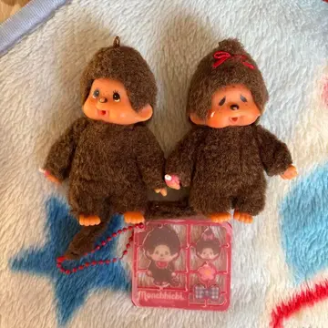 몬치치 미니 세트 스트랩 봉제 인형 참 키링