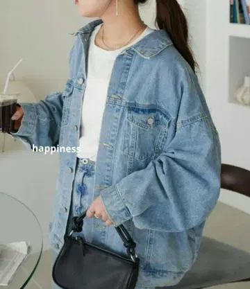 DISCOAT 디스코트 USA 코튼 데님 빅 G 블루