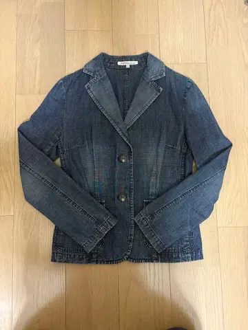 다크 데님 블레이저 타입 자켓