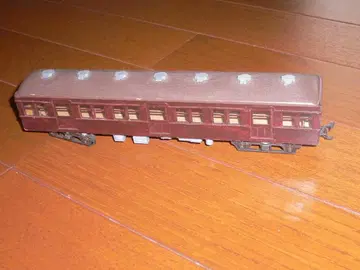 HO 게이지 적갈색 여객차 모델