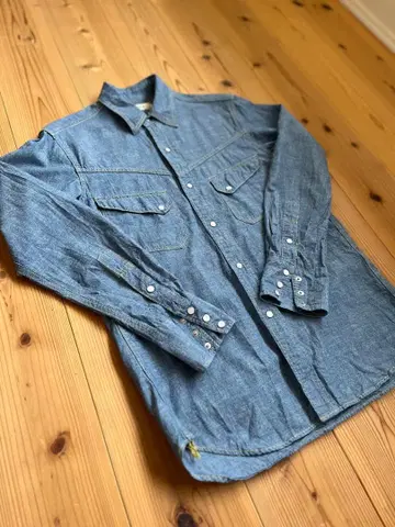 YCHAI 샴브레이 웨스턴 셔츠 S