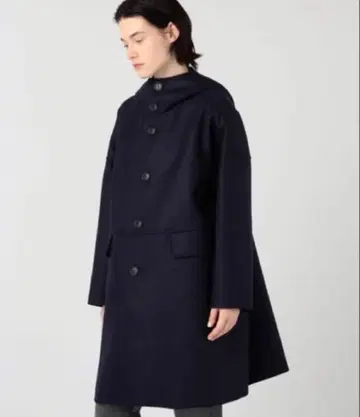 맥피 코트 라이트 멜톤 후디드 코트 36