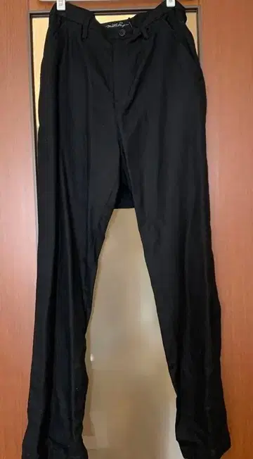 택 포함 미사용 밀크보이 플리츠 팬츠 블랙 M