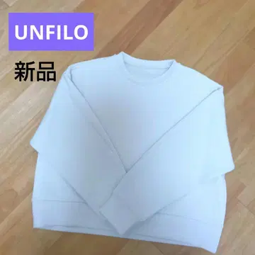 새상품 UNFILO 사이드 ZIP 크롭 풀오버 M