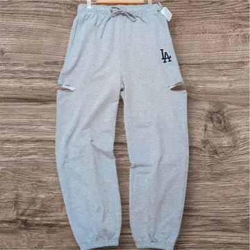 [ 새상품 ] LA 로고 조거 팬츠 맨투맨 [ L ] 그레이 MLB