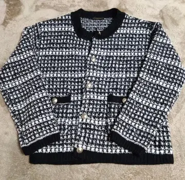 밴야드 스톰 트위드 니트 가디건