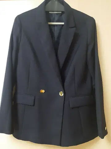 NATURAL BEAUTY BASIC 네이비 테일러드 자켓