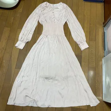 스나이델 핑크 긴팔 원피스