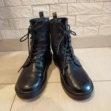 레피피 마리오 레이스업 부츠 블랙 M (23.0~23.5cm)