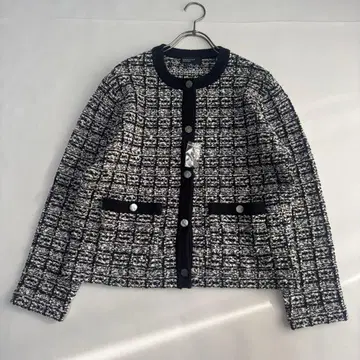 [캐주얼도, 단정하게도] 트위드 패턴 니트 자켓 북유럽 생활 잡화점