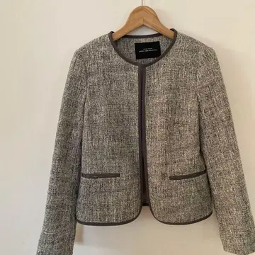 GREEN LABEL RELAXING 노카라 자켓 그레이