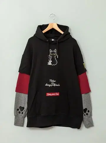 LiN 라미아르 소매 변형 오버 사이즈 풀 후드티