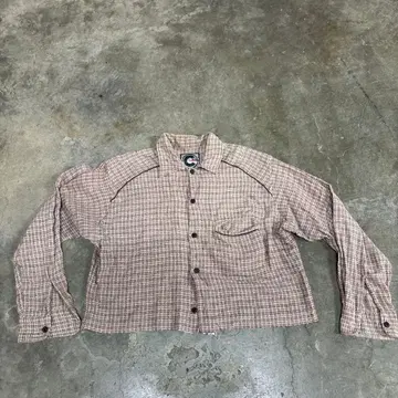 CLINCH M 브라운 계열 체크 셔츠