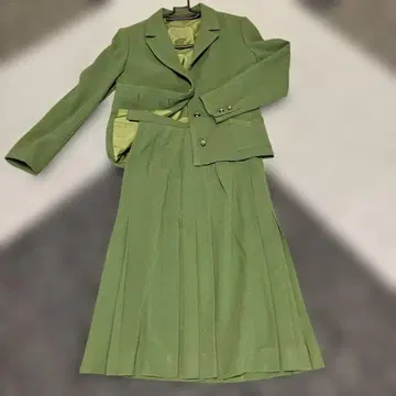 그린 수트 (자켓 스커트 세트)