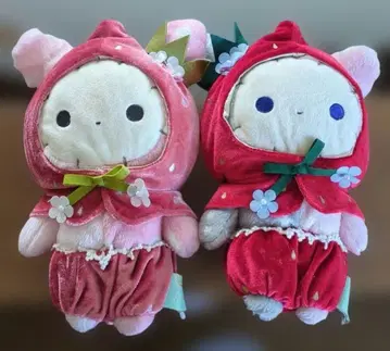산엑스 센티멘탈 서커스 딸기 봉제 인형 2체 세트