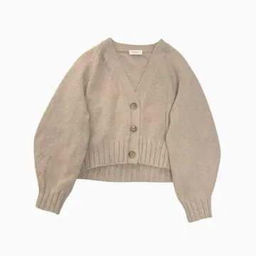 BEAUTY&YOUTH 5 게이지 울 V넥 숏 가디건