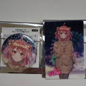 컬러풀 피치 토부 동물공원 클리어 카드 캔뱃지 노아