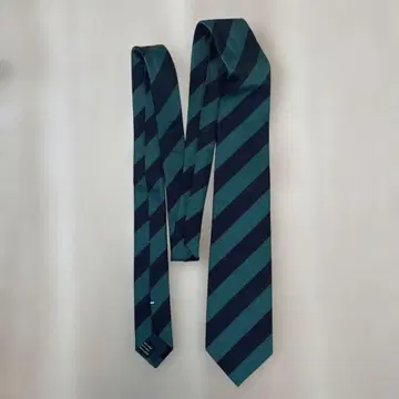 투모로우랜드 다크 블루와 터콰이즈 슬림 넥타이