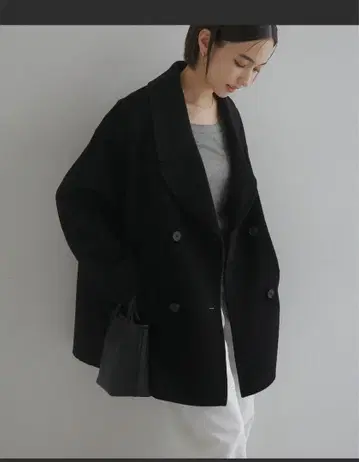 리버 피 코트 evernavy 에버네이비 S 블랙