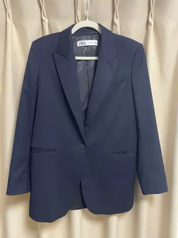ZARA 네이비 테일러드 자켓 XS