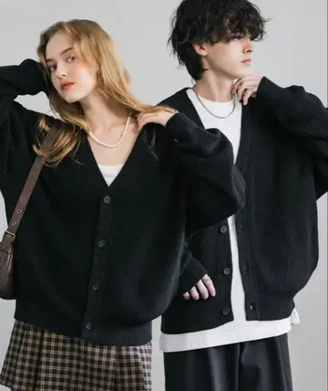 rocky monroe 오버 사이즈 빅 실루엣 가디건