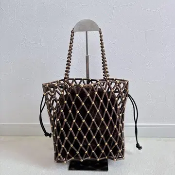 MARCHER 마르쉐 에코 퍼 x 우드비즈 토트백 골드