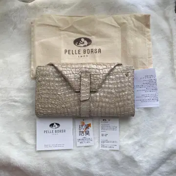 PELLE BORSA 크로커다일 패턴 장지갑