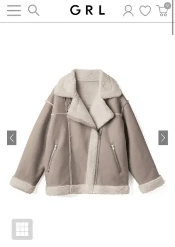 베이지 무스탕 코트