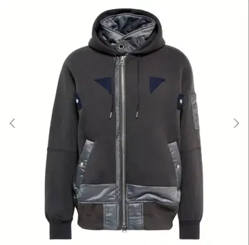 사카이 후드티 나일론 트윌 x 스펀지 후드 맨투맨