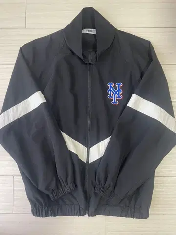 MLB 별주 스탠드 카라 나일론 블루종 PUBKUX M 사이즈