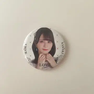 =LOVE 캔뱃지 사사키 마이카